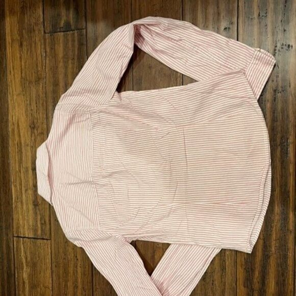 Hollister Women's Button Front Preppy Shirt Red White Size Medium - Picture 5 of 5